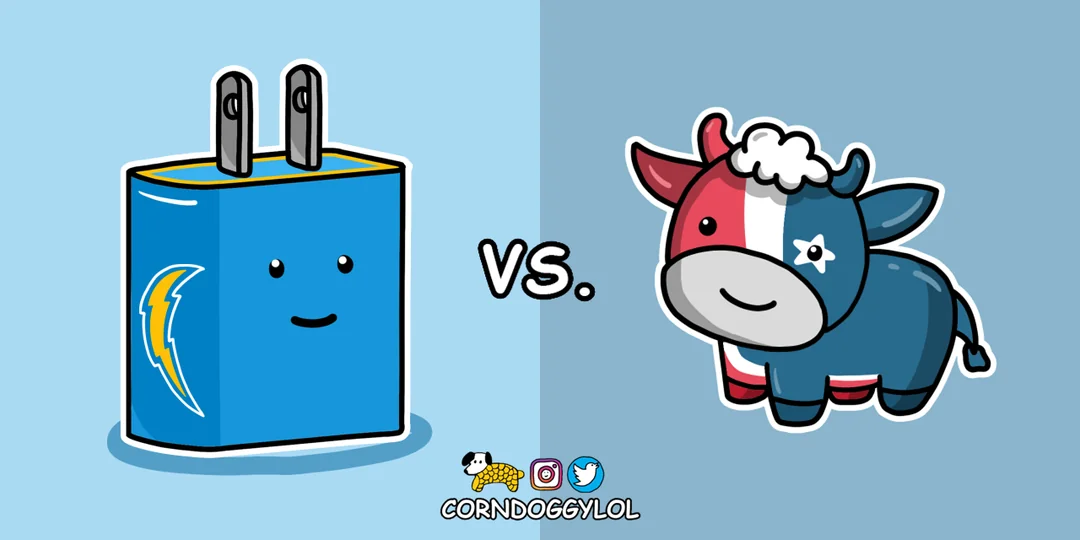 Texans vs Chargers matchup art