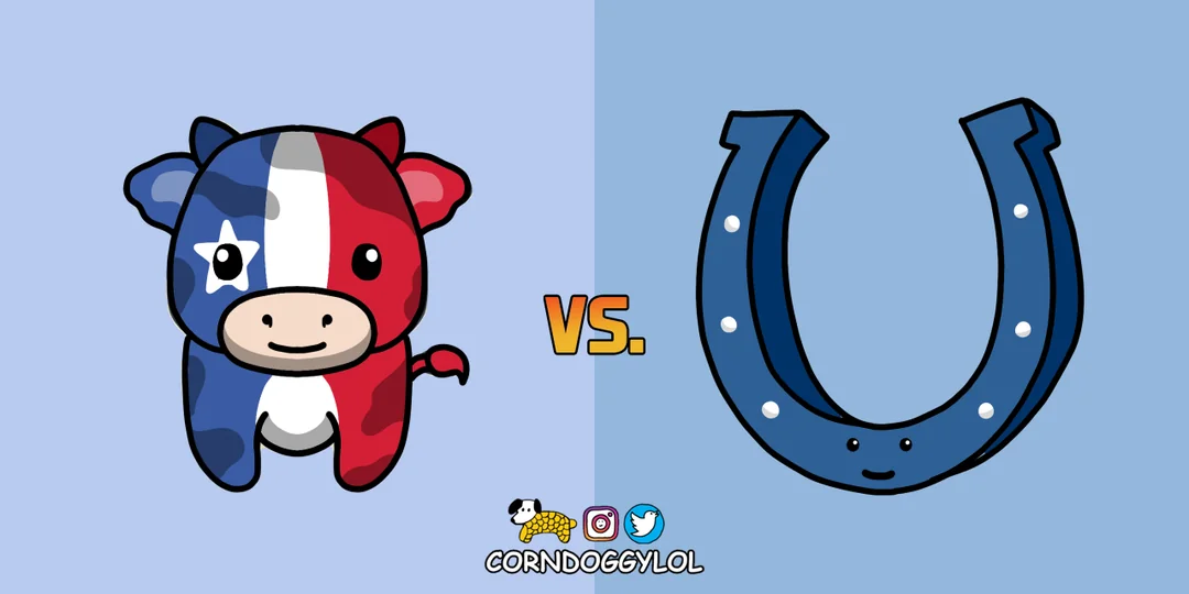 Texans vs Colts matchup art